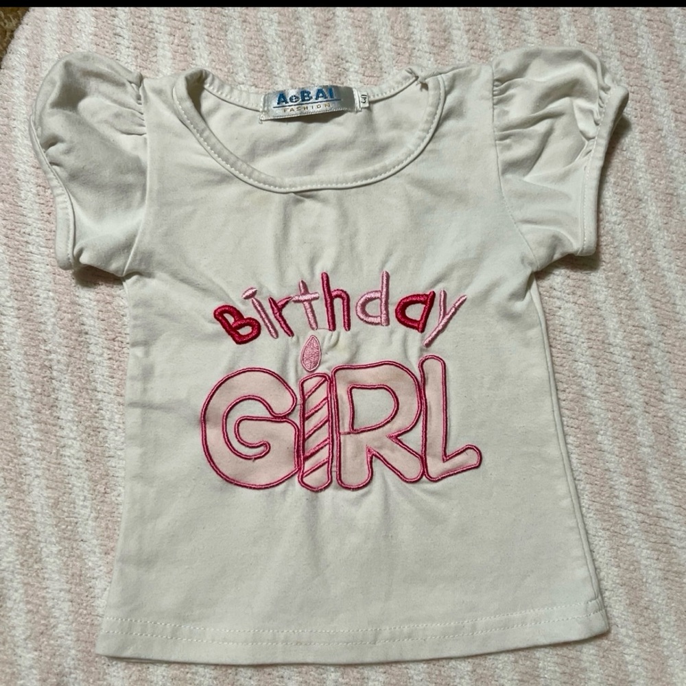 Toddler Birthday Girl happy birthday T-shirt